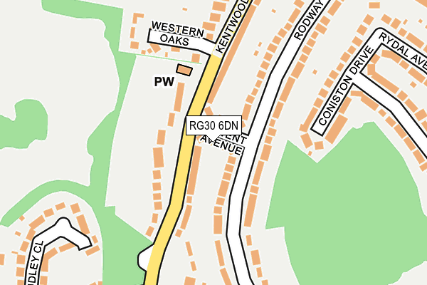 RG30 6DN map - OS OpenMap – Local (Ordnance Survey) RG30 6DN map - OS OpenMap – Local (Ordnance Survey)