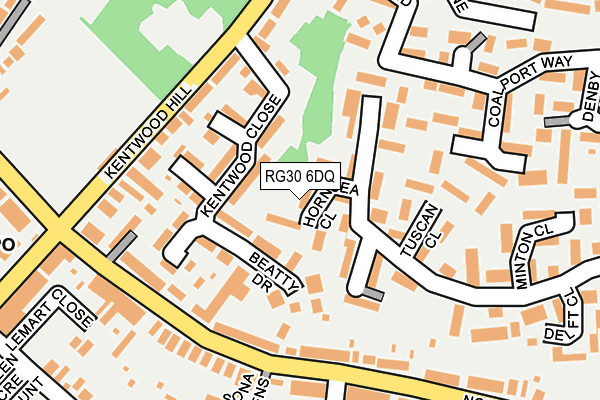 RG30 6DQ map - OS OpenMap – Local (Ordnance Survey) RG30 6DQ map - OS OpenMap – Local (Ordnance Survey)