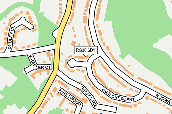 RG30 6DY map - OS OpenMap – Local (Ordnance Survey) RG30 6DY map - OS OpenMap – Local (Ordnance Survey)