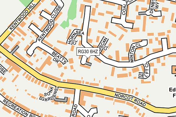RG30 6HZ map - OS OpenMap – Local (Ordnance Survey) RG30 6HZ map - OS OpenMap – Local (Ordnance Survey)