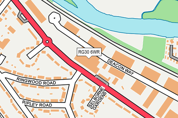 RG30 6WR map - OS OpenMap – Local (Ordnance Survey) RG30 6WR map - OS OpenMap – Local (Ordnance Survey)