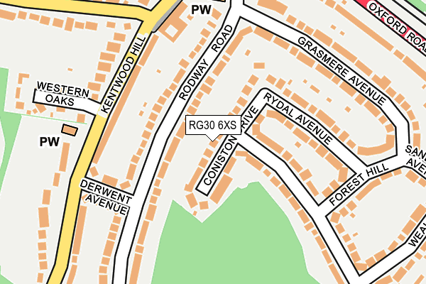 RG30 6XS map - OS OpenMap – Local (Ordnance Survey) RG30 6XS map - OS OpenMap – Local (Ordnance Survey)