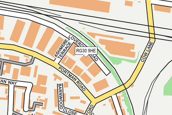 RG30 9HE map - OS OpenMap – Local (Ordnance Survey) RG30 9HE map - OS OpenMap – Local (Ordnance Survey)