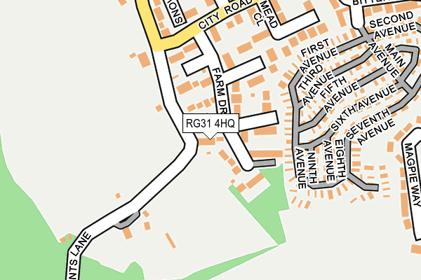 RG31 4HQ map - OS OpenMap – Local (Ordnance Survey) RG31 4HQ map - OS OpenMap – Local (Ordnance Survey)