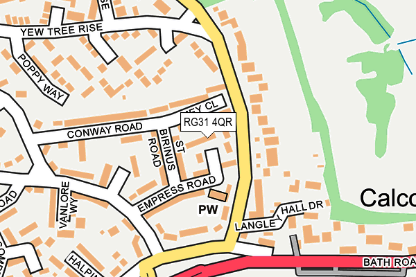 RG31 4QR map - OS OpenMap – Local (Ordnance Survey) RG31 4QR map - OS OpenMap – Local (Ordnance Survey)