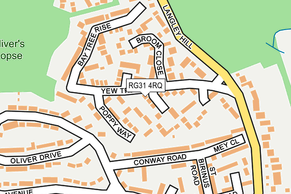 RG31 4RQ map - OS OpenMap – Local (Ordnance Survey) RG31 4RQ map - OS OpenMap – Local (Ordnance Survey)