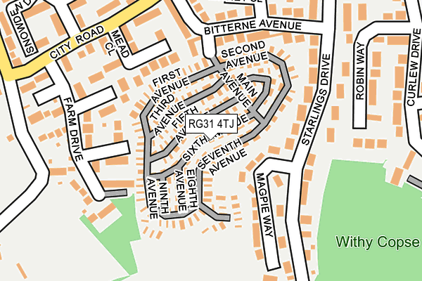 RG31 4TJ map - OS OpenMap – Local (Ordnance Survey) RG31 4TJ map - OS OpenMap – Local (Ordnance Survey)