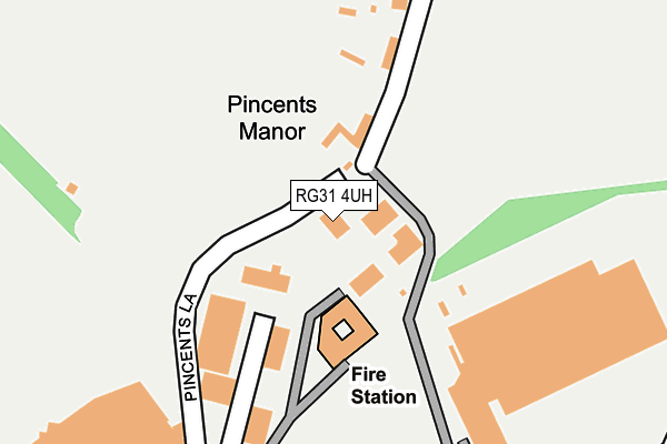 RG31 4UH map - OS OpenMap – Local (Ordnance Survey) RG31 4UH map - OS OpenMap – Local (Ordnance Survey)