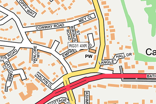 RG31 4XR map - OS OpenMap – Local (Ordnance Survey) RG31 4XR map - OS OpenMap – Local (Ordnance Survey)