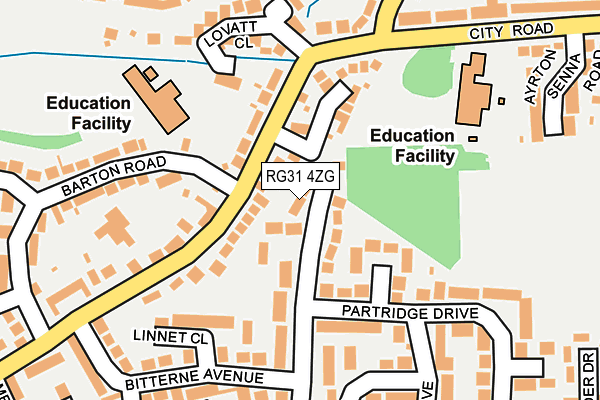 RG31 4ZG map - OS OpenMap – Local (Ordnance Survey) RG31 4ZG map - OS OpenMap – Local (Ordnance Survey)