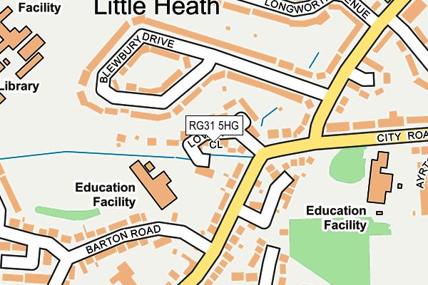 RG31 5HG map - OS OpenMap – Local (Ordnance Survey)