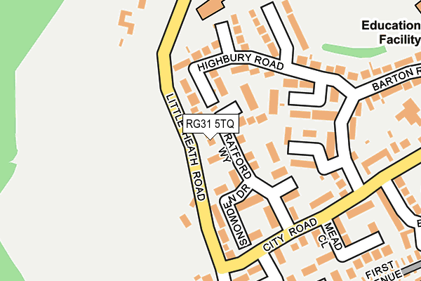 RG31 5TQ map - OS OpenMap – Local (Ordnance Survey) RG31 5TQ map - OS OpenMap – Local (Ordnance Survey)