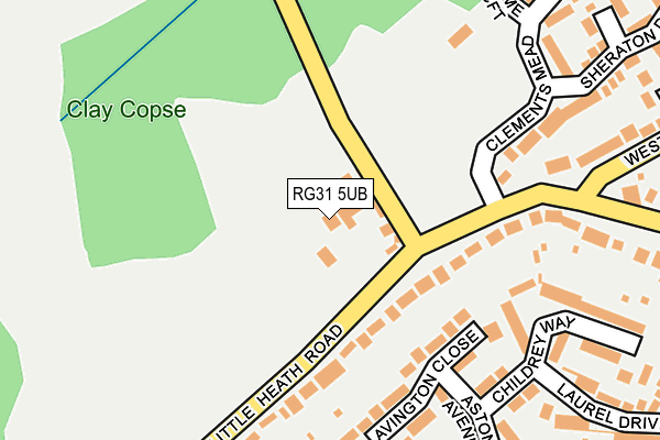 RG31 5UB map - OS OpenMap – Local (Ordnance Survey) RG31 5UB map - OS OpenMap – Local (Ordnance Survey)