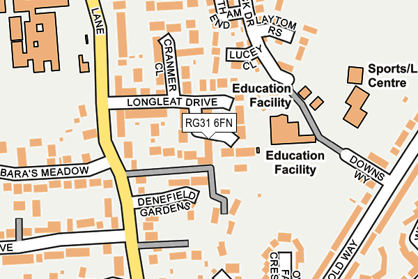 RG31 6FN map - OS OpenMap – Local (Ordnance Survey) RG31 6FN map - OS OpenMap – Local (Ordnance Survey)