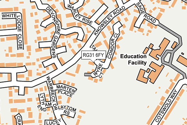 RG31 6FY map - OS OpenMap – Local (Ordnance Survey) RG31 6FY map - OS OpenMap – Local (Ordnance Survey)