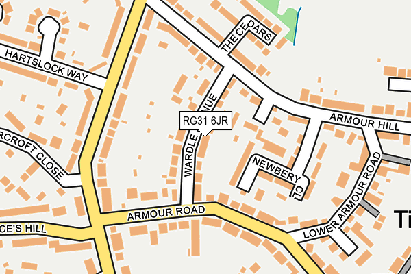 RG31 6JR map - OS OpenMap – Local (Ordnance Survey) RG31 6JR map - OS OpenMap – Local (Ordnance Survey)