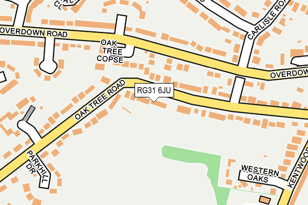 RG31 6JU map - OS OpenMap – Local (Ordnance Survey) RG31 6JU map - OS OpenMap – Local (Ordnance Survey)