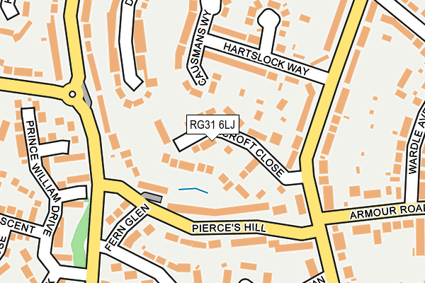 RG31 6LJ map - OS OpenMap – Local (Ordnance Survey) RG31 6LJ map - OS OpenMap – Local (Ordnance Survey)