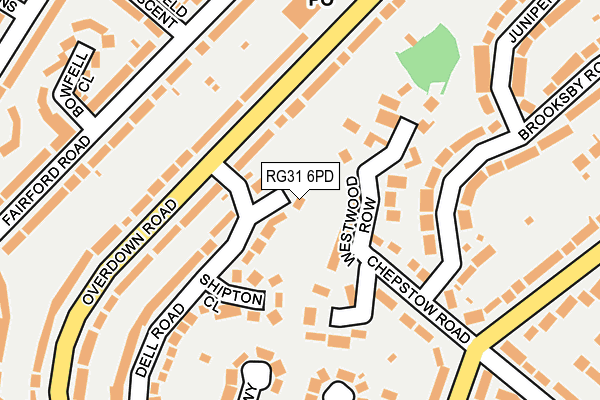 RG31 6PD map - OS OpenMap – Local (Ordnance Survey) RG31 6PD map - OS OpenMap – Local (Ordnance Survey)