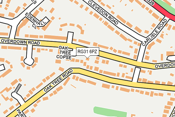 RG31 6PZ map - OS OpenMap – Local (Ordnance Survey) RG31 6PZ map - OS OpenMap – Local (Ordnance Survey)