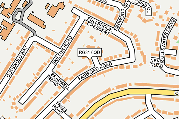 RG31 6QD map - OS OpenMap – Local (Ordnance Survey) RG31 6QD map - OS OpenMap – Local (Ordnance Survey)