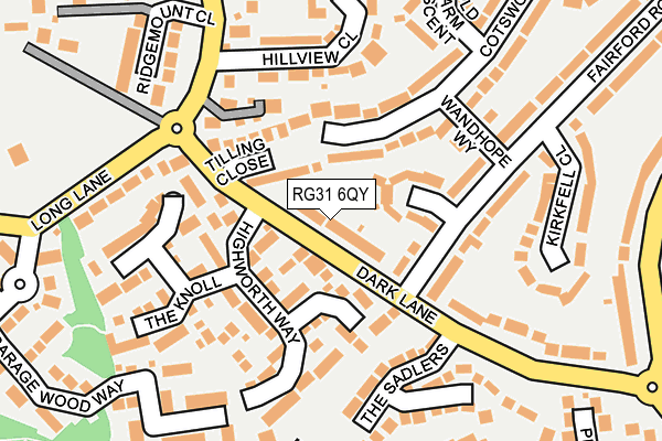 RG31 6QY map - OS OpenMap – Local (Ordnance Survey) RG31 6QY map - OS OpenMap – Local (Ordnance Survey)