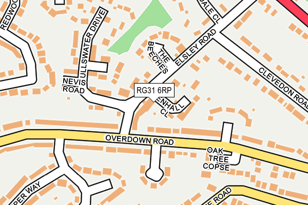 RG31 6RP map - OS OpenMap – Local (Ordnance Survey) RG31 6RP map - OS OpenMap – Local (Ordnance Survey)
