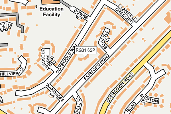RG31 6SP map - OS OpenMap – Local (Ordnance Survey) RG31 6SP map - OS OpenMap – Local (Ordnance Survey)