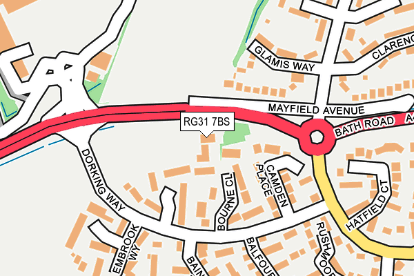 RG31 7BS map - OS OpenMap – Local (Ordnance Survey) RG31 7BS map - OS OpenMap – Local (Ordnance Survey)