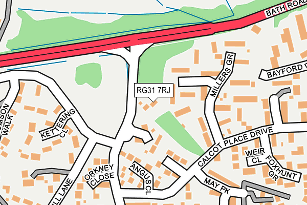 RG31 7RJ map - OS OpenMap – Local (Ordnance Survey) RG31 7RJ map - OS OpenMap – Local (Ordnance Survey)