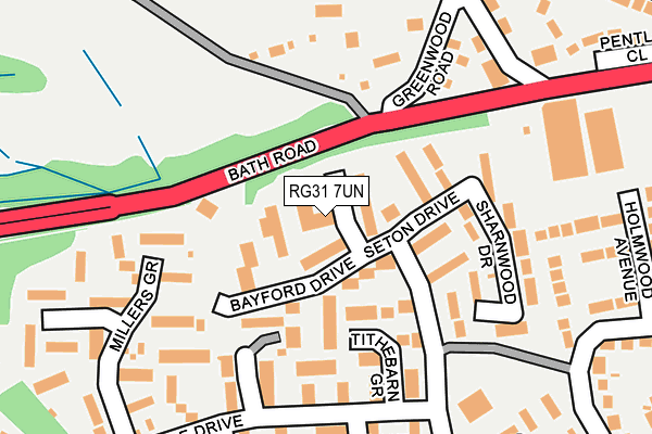 RG31 7UN map - OS OpenMap – Local (Ordnance Survey) RG31 7UN map - OS OpenMap – Local (Ordnance Survey)
