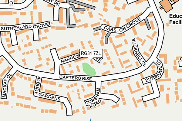 RG31 7ZL map - OS OpenMap – Local (Ordnance Survey) RG31 7ZL map - OS OpenMap – Local (Ordnance Survey)
