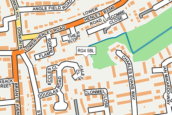 RG4 5BL map - OS OpenMap – Local (Ordnance Survey) RG4 5BL map - OS OpenMap – Local (Ordnance Survey)