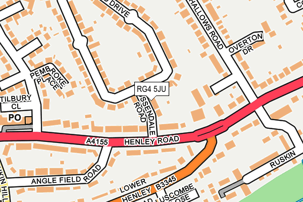 RG4 5JU map - OS OpenMap – Local (Ordnance Survey) RG4 5JU map - OS OpenMap – Local (Ordnance Survey)