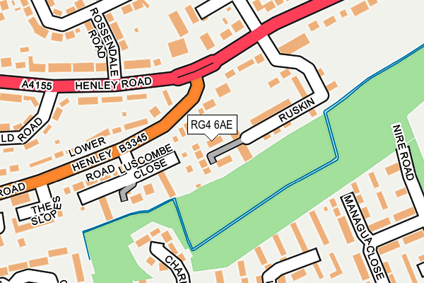 RG4 6AE map - OS OpenMap – Local (Ordnance Survey) RG4 6AE map - OS OpenMap – Local (Ordnance Survey)