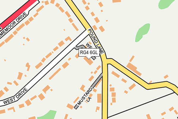 RG4 6GL map - OS OpenMap – Local (Ordnance Survey) RG4 6GL map - OS OpenMap – Local (Ordnance Survey)