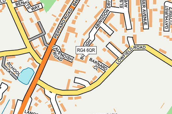 RG4 6QR map - OS OpenMap – Local (Ordnance Survey) RG4 6QR map - OS OpenMap – Local (Ordnance Survey)