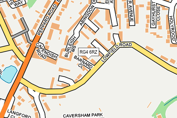 RG4 6RZ map - OS OpenMap – Local (Ordnance Survey) RG4 6RZ map - OS OpenMap – Local (Ordnance Survey)