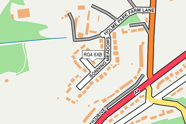 RG4 6XB map - OS OpenMap – Local (Ordnance Survey) RG4 6XB map - OS OpenMap – Local (Ordnance Survey)