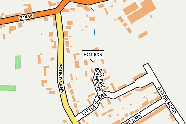 RG4 6XN map - OS OpenMap – Local (Ordnance Survey) RG4 6XN map - OS OpenMap – Local (Ordnance Survey)