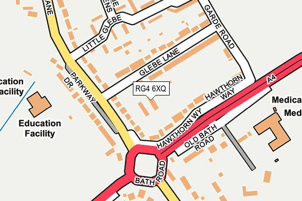 RG4 6XQ map - OS OpenMap – Local (Ordnance Survey) RG4 6XQ map - OS OpenMap – Local (Ordnance Survey)