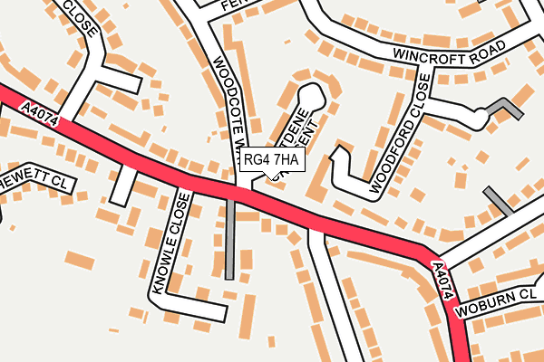 RG4 7HA map - OS OpenMap – Local (Ordnance Survey) RG4 7HA map - OS OpenMap – Local (Ordnance Survey)