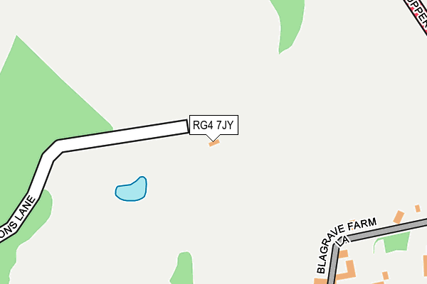 RG4 7JY map - OS OpenMap – Local (Ordnance Survey) RG4 7JY map - OS OpenMap – Local (Ordnance Survey)