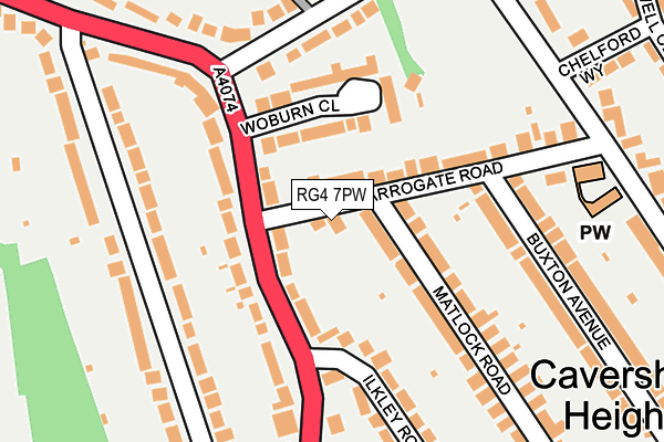 RG4 7PW map - OS OpenMap – Local (Ordnance Survey) RG4 7PW map - OS OpenMap – Local (Ordnance Survey)