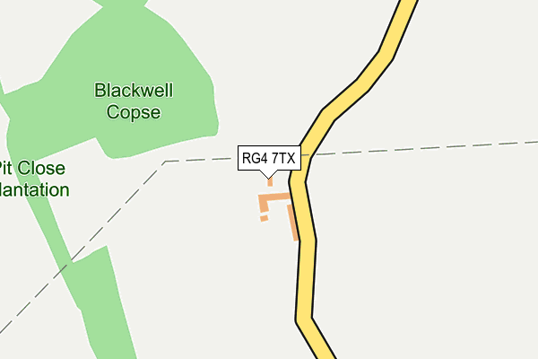 RG4 7TX map - OS OpenMap – Local (Ordnance Survey) RG4 7TX map - OS OpenMap – Local (Ordnance Survey)