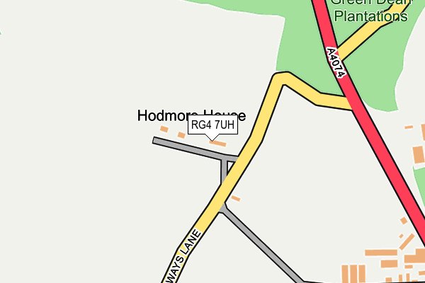 RG4 7UH map - OS OpenMap – Local (Ordnance Survey) RG4 7UH map - OS OpenMap – Local (Ordnance Survey)