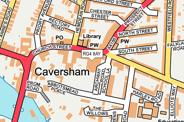 RG4 8AY map - OS OpenMap – Local (Ordnance Survey) RG4 8AY map - OS OpenMap – Local (Ordnance Survey)