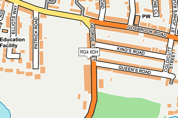 RG4 8DH map - OS OpenMap – Local (Ordnance Survey) RG4 8DH map - OS OpenMap – Local (Ordnance Survey)