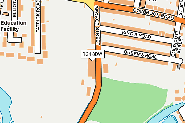 RG4 8DW map - OS OpenMap – Local (Ordnance Survey) RG4 8DW map - OS OpenMap – Local (Ordnance Survey)