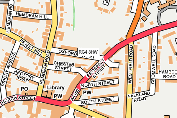 RG4 8HW map - OS OpenMap – Local (Ordnance Survey) RG4 8HW map - OS OpenMap – Local (Ordnance Survey)